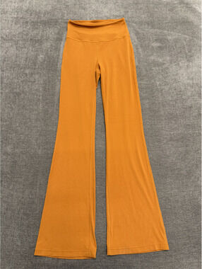 Lululemon High-Waisted Flared Yoga Pants in Orange